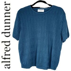 ALFRED DUNNER PETITE KNIT CARDIGAN PULLOVER